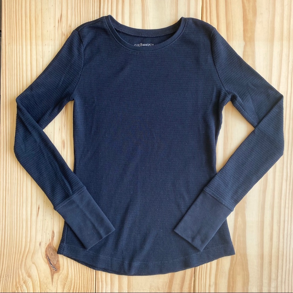 G.H. Bass & Co. Long Sleeve Thermal Shirt Black